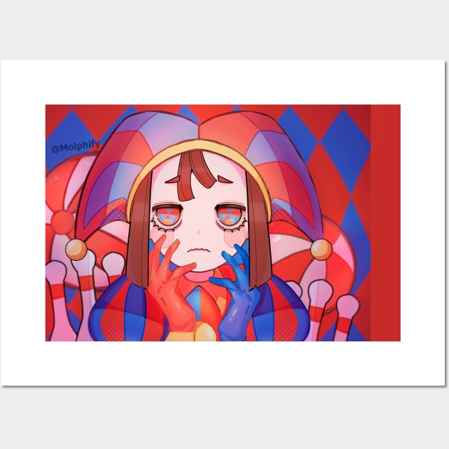 Pomni Wall Art by Mouphi Kawaii store